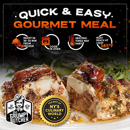 Grumpy Butcher Stuffed Chicken Breast Pack of 6, each 8 oz Bac...