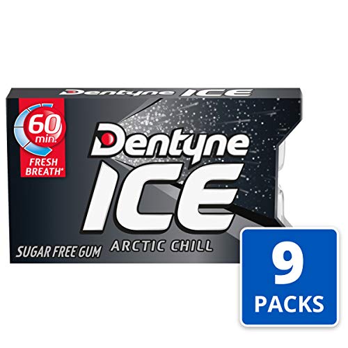 Dentyne Ice Arctic Chill Sugar Free Gum, 9 Packs Of 16 Pieces 1