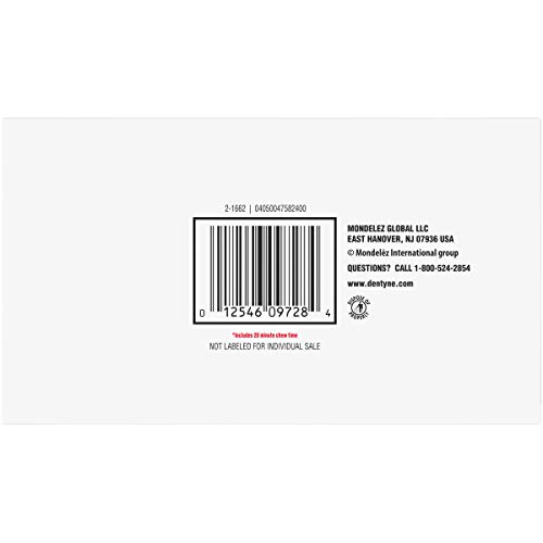 Dentyne Ice Peppermint Sugar Free Gum, 9 Packs Of 16 Pieces 144