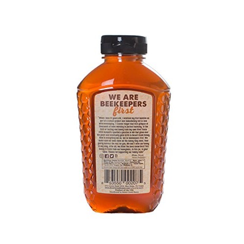 Desert Creek Honey Raw Texas Honey, Unfiltered,1 Lbs 454G