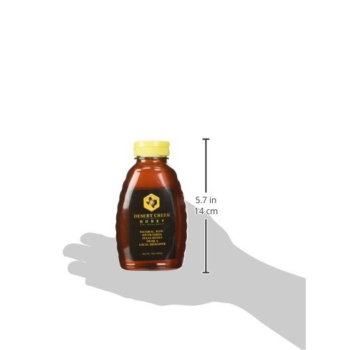 Desert Creek Honey Raw Texas Honey, Unfiltered,1 Lbs 454G