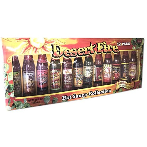 Desert Fire Hot Sauce Collection, 36 Fl Oz, 12 Count