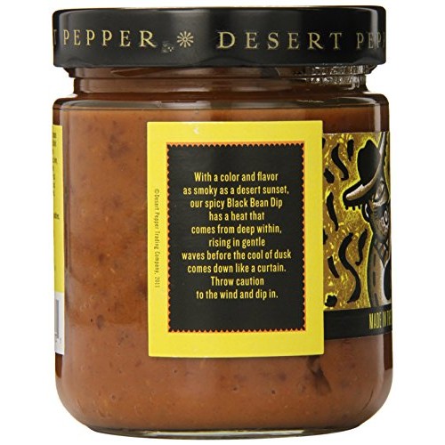 Desert Pepper Trading Company Black Bean Dip, Spicy, 16 Ounce