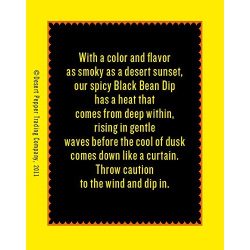 Desert Pepper Trading Company Black Bean Dip, Spicy, 16-Ounce 6