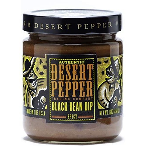 Desert Pepper Trading Company Black Bean Dip, Spicy, 16-Ounce 6