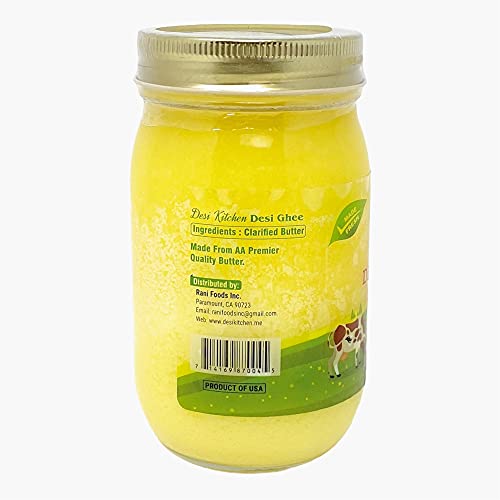 Desi Kitchen Desi Ghee Clarified Butter 16Oz 1 Pint By Rani