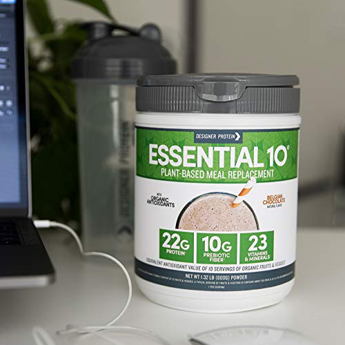 Designer Plant Vegan Meal Replacement Protein Powder, Belgian Ch