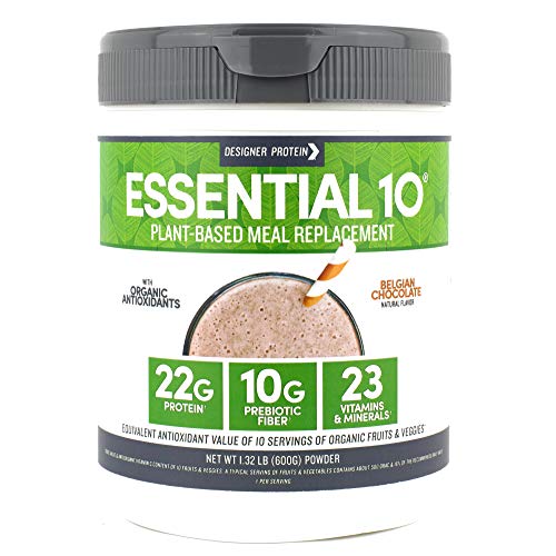 Designer Plant Vegan Meal Replacement Protein Powder, Belgian Ch