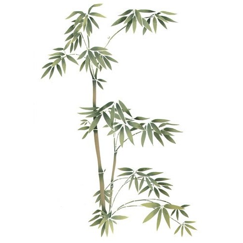 Designer Stencils Bamboo Shoots Wall Stencil - Dee744 By Deesigns