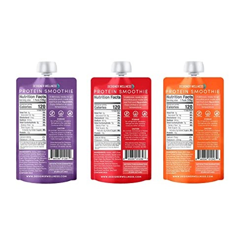 Designer Wellness Protein Smoothie, Real Fruit, 12G Protein, Low