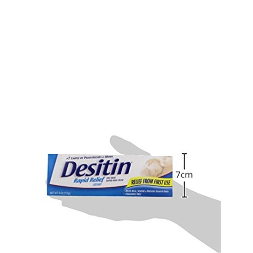Desitin Rapid Relief Diaper Rash Remedy Cream, 4 Oz Tube
