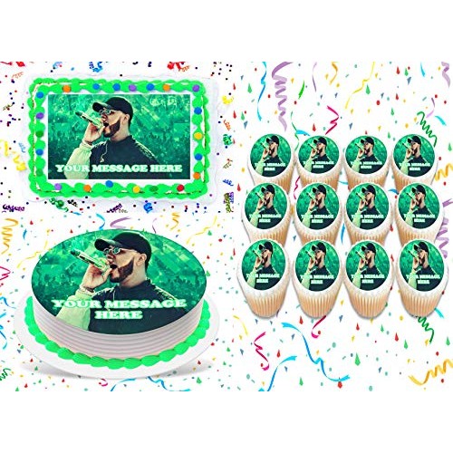 Anuel Aa Cake Topper Edible Image Personalized Cupcakes Frosting