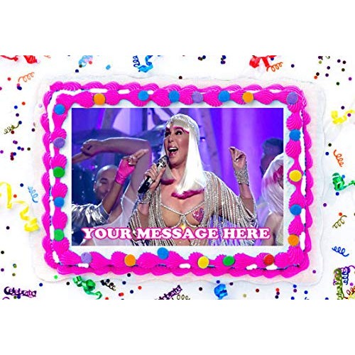 Cher Cake Topper Edible Image Personalized Cupcakes Frosting Sug