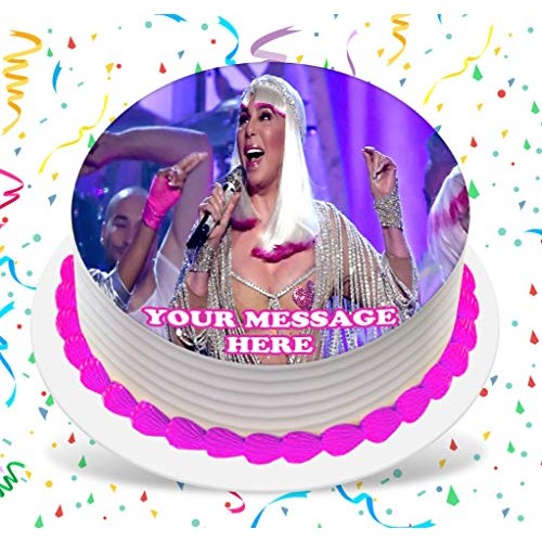 Cher Cake Topper Edible Image Personalized Cupcakes Frosting Sug