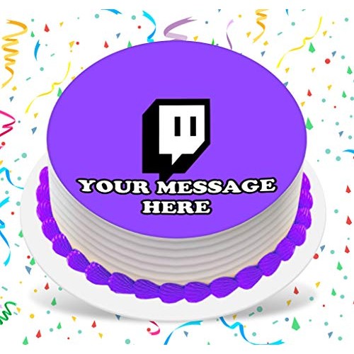 Twitch Cake Topper Edible Image Personalized Cupcakes Frosting S