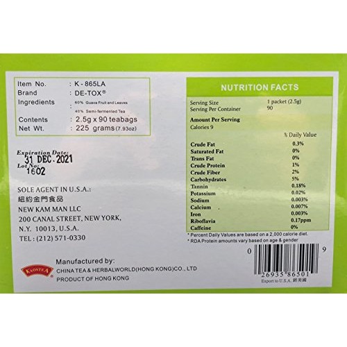 De-Tox Guava Tea 90 Tea Bags