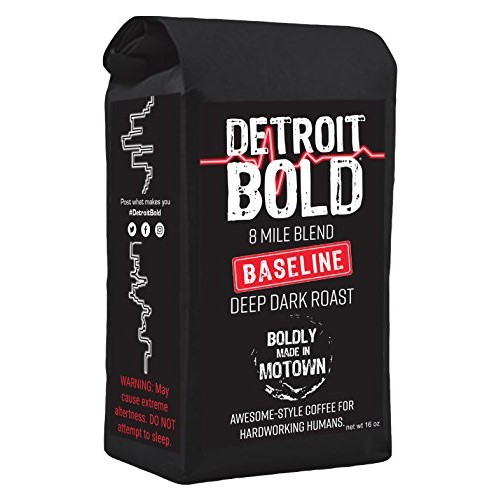 8 Mile Baseline Coffee - Dark Roast - Whole Bean - 16 Ounce Bag