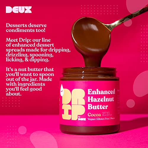 DEUX Vegan Hazelnut Spread - Gluten-Free Hazelnut Chocolate Spre...