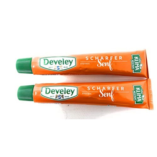 Develey Hot Tube Mustard Imported German Gourmet Mustard, Gourme