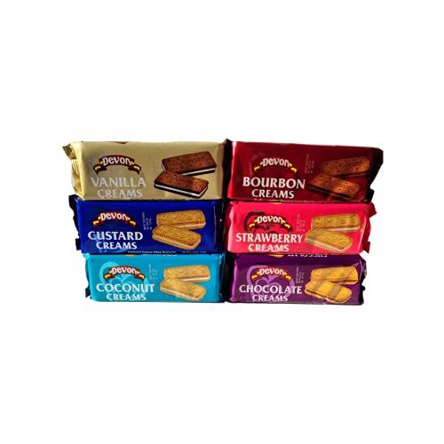 Devon Cream Filled Biscuits 4.9oz, Variety 6-Pack Chocolate, Co...