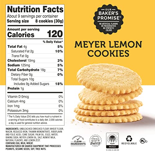 Dewey’S Bakery Meyer Lemon Moravian Cookie Thins | Baked In Smal