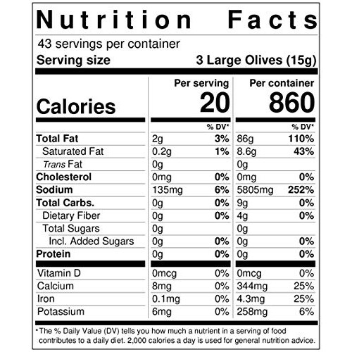 Gusto Italian Whole Green Castelvetrano Olives 23 Ounce Jar