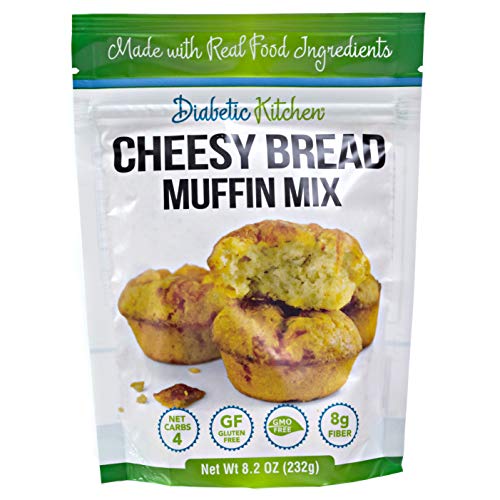 Diabetic Kitchen Cheesy Bread Keto Muffin Mix – Low Carb Bread B
