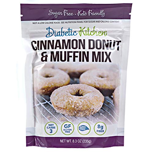 Diabetic Kitchen Cinnamon Keto Donut Mix - Sugar Free Muffin Mix