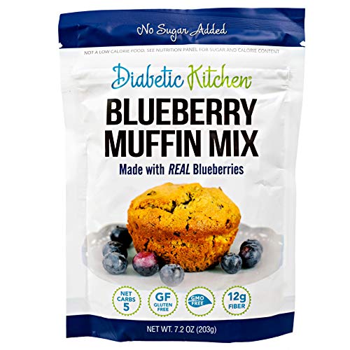 Diabetic Kitchen Low Carb Blueberry Muffin Mix - No Sugar Added ...