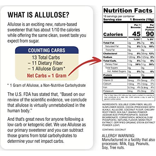 Diabetic Kitchen Sugar Free Brownie Mix - Low Carb Desserts &Amp; Sw