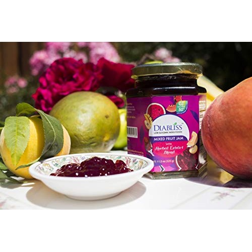 Diabliss Mixed Fruit Jam - Low Glycemic Index Fruit Spread - Swe