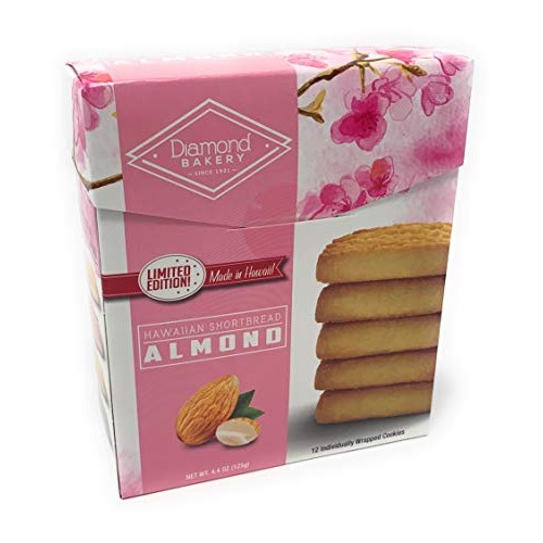 Diamond Bakery Hawaiian Shortbread Almond Cookies 4.4Oz