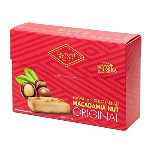 Hawaiian Shortbread Macadamia Nut Cookies, Original 4 Ounce 113G