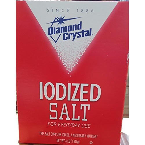 Diamond Crystal Table Iodized Salt, 4 Pound Pack Of 2