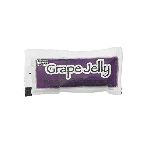 Flavor Fresh Grape Jelly Pouch, 0.5 Ounce -- 200 Per Case.
