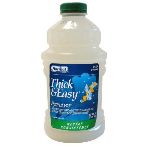 Thick & Easy Thickened Water with Natural Lemon Flavor, Nectar C...