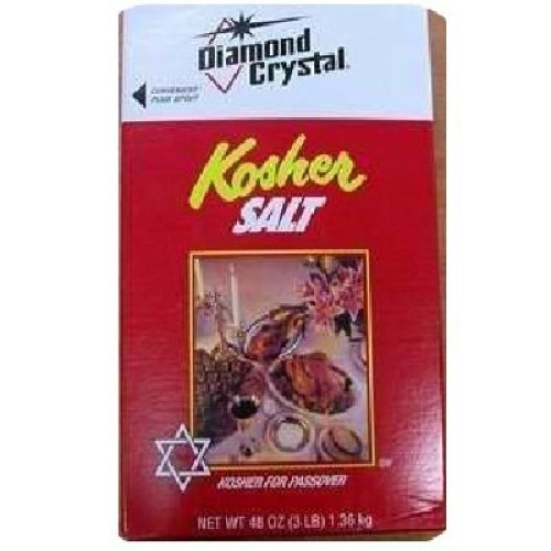 Diamond Crystal Kosher Salt, 3 Pound Pack Of 12