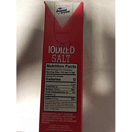 Iodized Salt , 2.25 Pound Pack Of 2