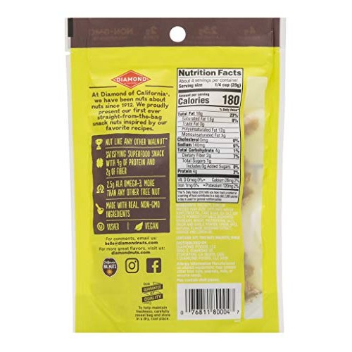 Diamond Of California Teriyaki &Amp; Wasabi Walnuts, 4 Oz, 1 Pack