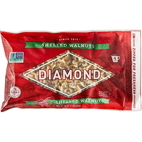 Diamond Shelled Walnuts, 16-Oz. Bags Pack Of 6