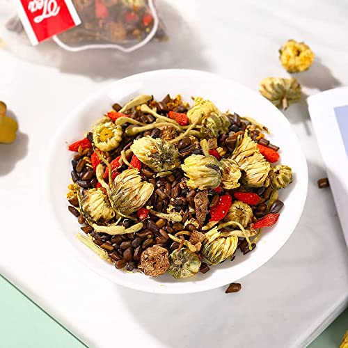 8.81OZ Chrysanthemum Cassia Seeds Tea Bags250g, 5gX50Bags, Hon...