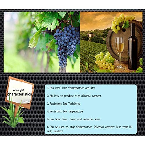 3Pcs Yeast 5G Home-Brewed Wine Dedicated 18% Vol Wine Yeast Ferm