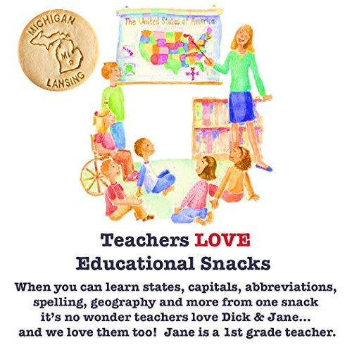 Dick &Amp; Jane Educational Snacks | English &Amp; Spanish - 120 Bags Fe