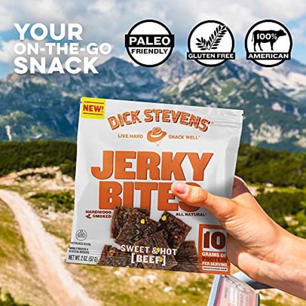 Dick Stevens Hardwood Smoked Beef Jerky Trail Mix with Raw Nuts ...