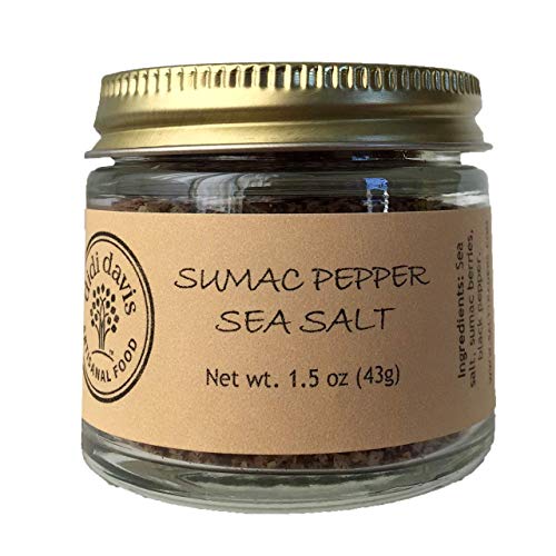 Didi Davis Food Sumac Pepper Flavor, Gourmet Infused Sea Salt -
