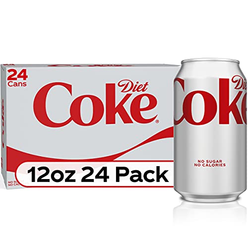Diet Coke Soda Soft Drink, 12 Fl Oz, 24 Pack