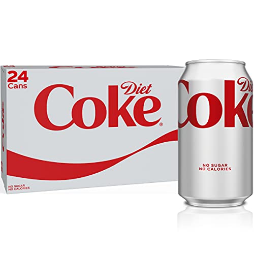 Diet Coke Soda Soft Drink, 12 Fl Oz, 24 Pack