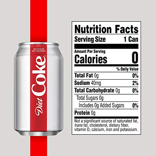 Diet Coke Soda Soft Drink, 12 Fl Oz, 36 Pack