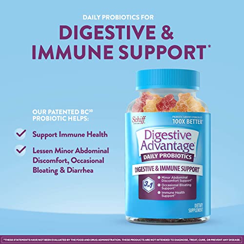 Digestive Advantage Probiotic Gummies For Digestive Health, Dail...