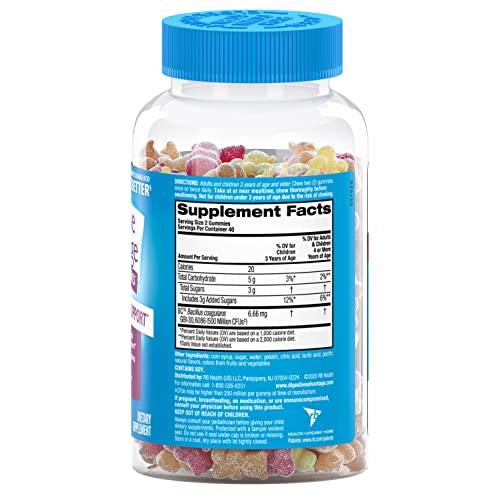Digestive Advantage Probiotic Gummies For Digestive Health, Dail...